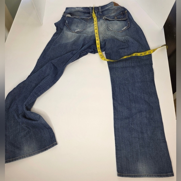 Lucky Rider Distressed Jeans, Women's Size 14 - Picture 5 of 13